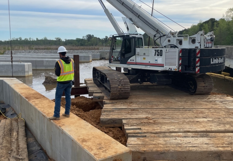 Dam repair project underway
